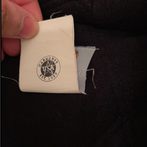 Olive Green Vintage Carhartt Hooded Work Jacket - Picture 4 of 9